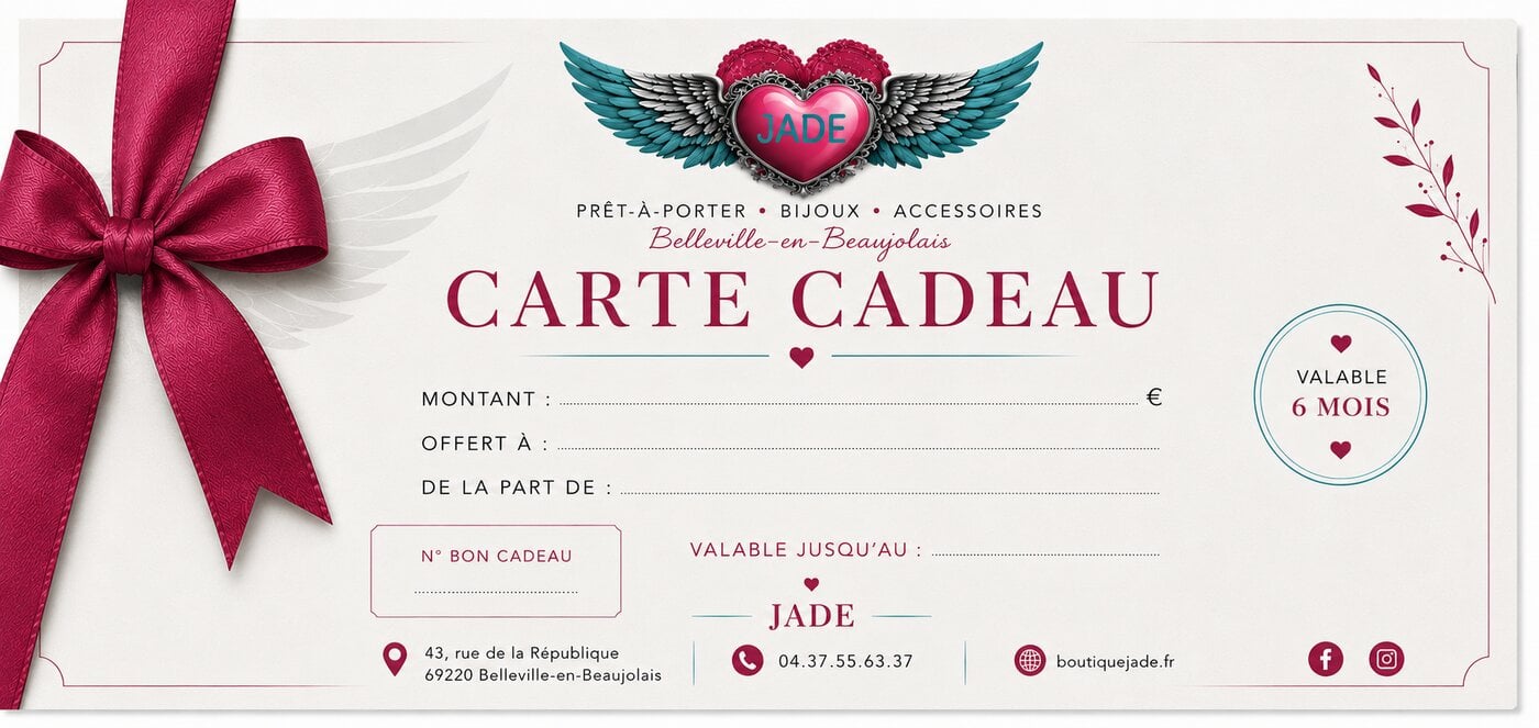 bon cadeau jade (carte)