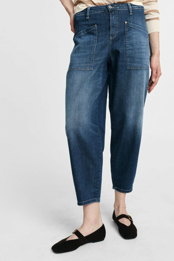jean cropped bleu please