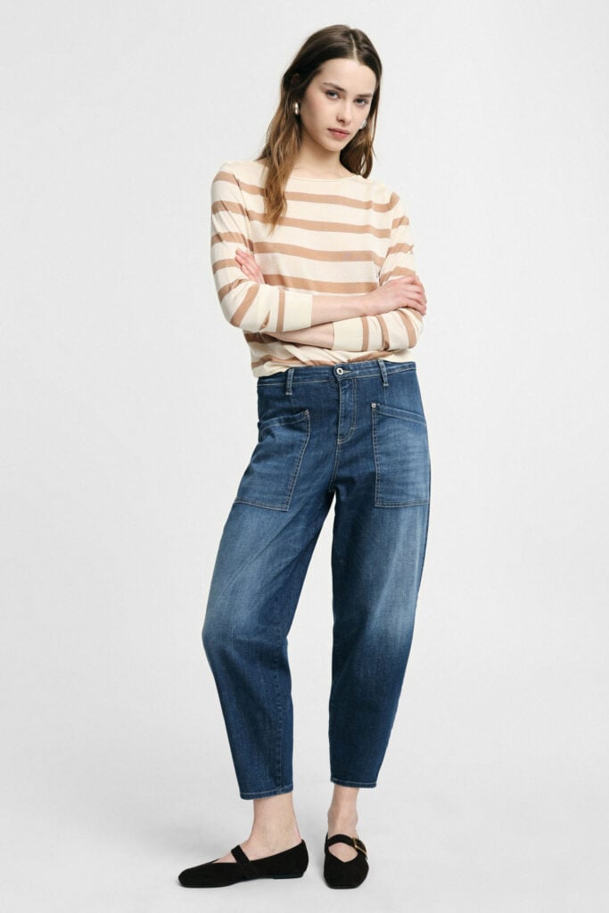 jean cropped bleu please