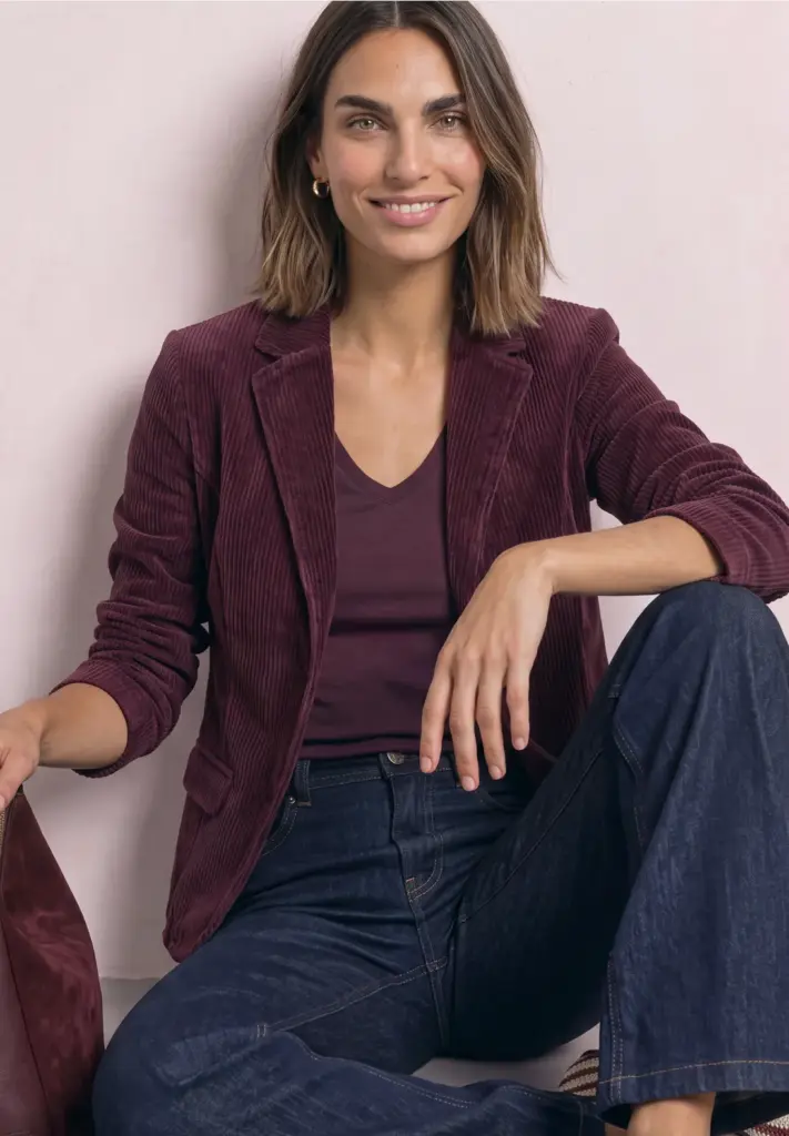 blazer velour cÔtelÉ street one