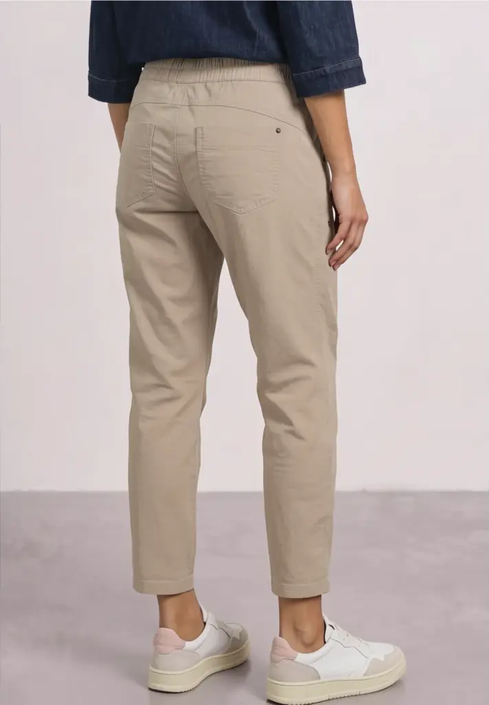 pantalon slim leg velour street one