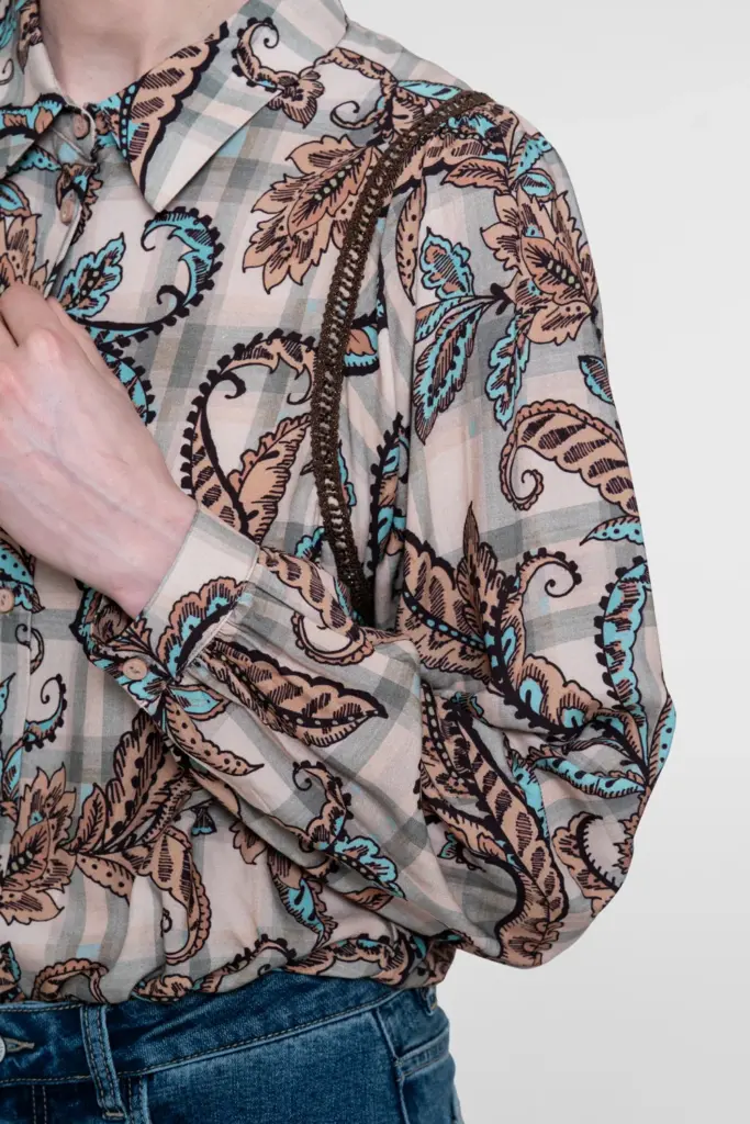 chemise imprimÉ paisley geisha