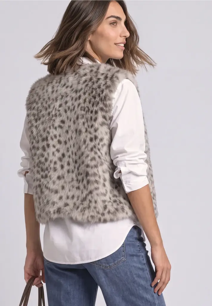 gilet fausse fourrure street one