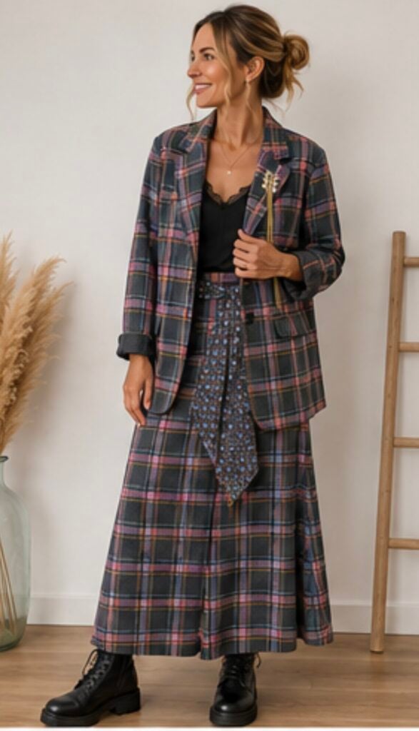 blazer carreaux dixie