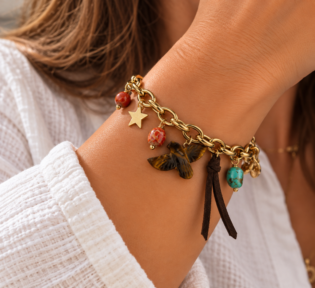 bracelet aigle Œil de tigre jorgina