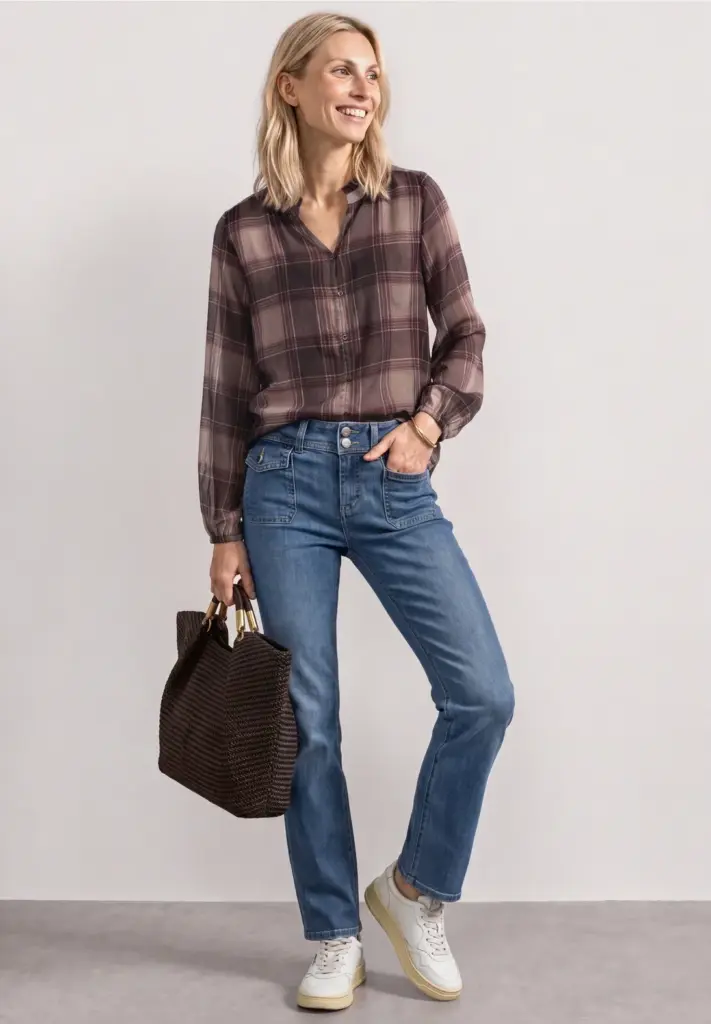 blouse a carreaux street one
