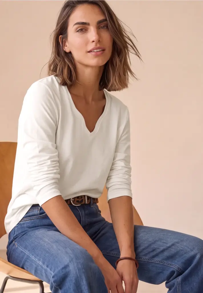 t shirt col cŒur street one