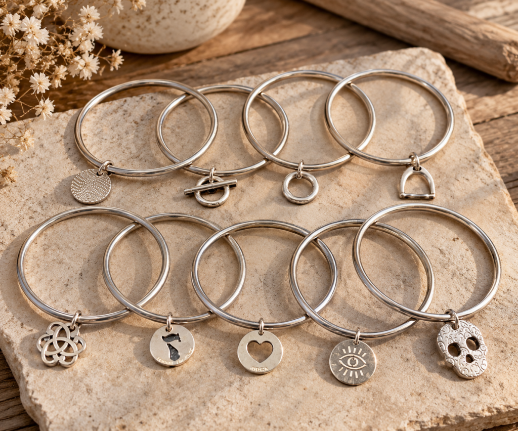 bracelet jonc pampilles secret de cuir