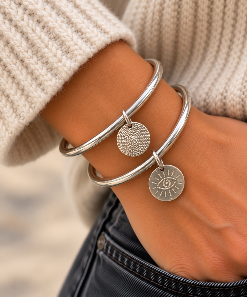 bracelet jonc pampilles secret de cuir