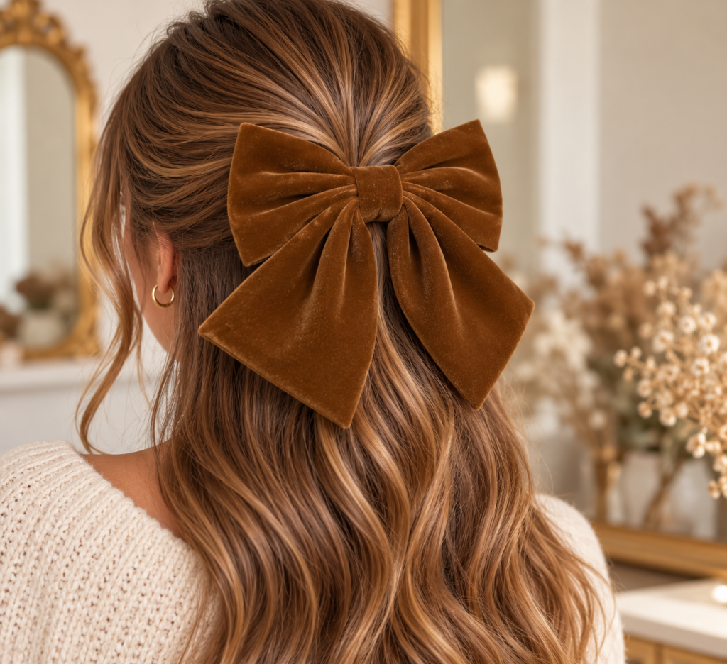barrette noeud camel gigi paris