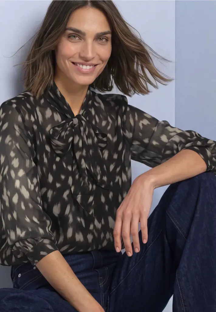 blouse voile tachetÉe street one