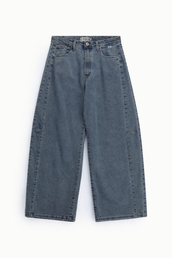 jean taille haute jambe large please